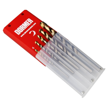 Dormer A002 HSS TiN Drill Set 5pc A08910 Dormer A002 HSS TiN Drill Set 5pc A08910
