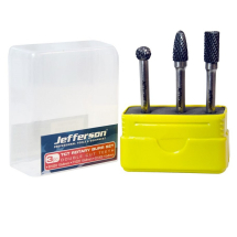 Jefferson Carbide Burr Set 3 Pce JEFBURTCTR03 Jefferson Carbide Burr Set 3 Pce JEFBURTCTR03