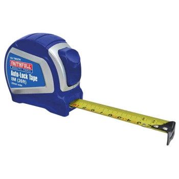 Faithfull Tape Measures 8m/26ft (Width 25mm) FAITM825N Faithfull Tape Measures 8m/26ft (Width 25mm) FAITM825N