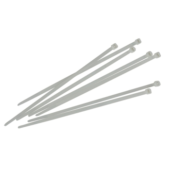 4.8mm x 250 White Cable Ties Pack 100/FAI CT250W