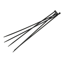 4.8mm x 300 Black Cable Ties Pack 100/FAI CT300B