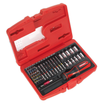 Sealey 51pc Socket & Bit Set With Ratchet Screwdriver AK64903 Sealey 51pc Socket & Bit Set With Ratchet Screwdriver AK64903