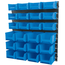 Draper 24 Bin Wall Storage Unit (S/M Size Bins)06798 Draper 24 Bin Wall Storage Unit (S/M Size Bins)06798