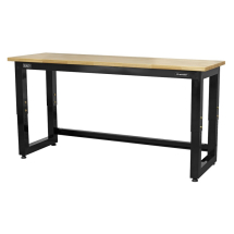 Steel Adjustable Workbench Wooden Top APMS22