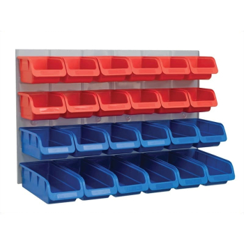 Plastic Storage Bins C/W Panel FAIPAN24