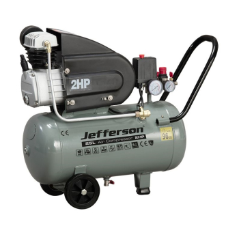 Jefferson Compressor 25ltr 2hp 8 Bar 230V JEFC025L08B-230