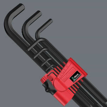 Wera Long Ball End Hex Key Set 1.5-10mm 022086 Wera Long Ball End Hex Key Set 1.5-10mm 022086