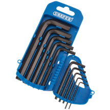 Draper 1/16-3/8inch Hex Key Set Short Arm 33688 Draper 1/16-3/8inch Hex Key Set Short Arm 33688