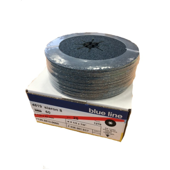 Sia 4819 Fibre Disc 115mm P36 Blue Zirconia (Box 50)