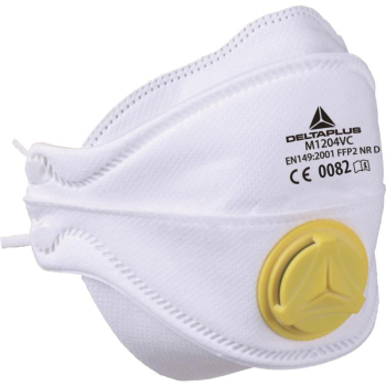 M1204V Deltaplus Respirator Foldable Valved FFP2 (Bx10)