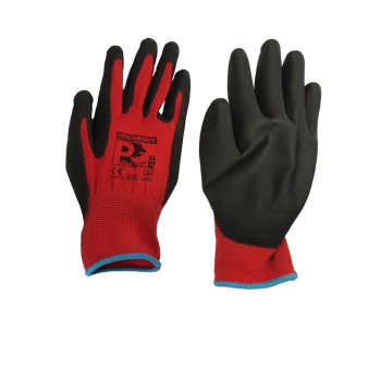 Pred Red Cut Resistant Gloves Foam Palm Nitrile Cut Level 1 -Sz10