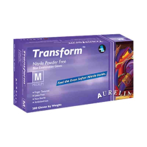 Blue Nitrile Powderfree Large Aurelia Transform 100 Bx100