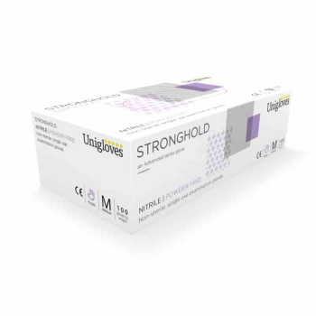 Stronghold Purple Nitrile P'Free (Box 100) Large Glove
