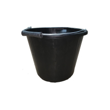 Black Plastic Industrial Builders Bucket 14ltr