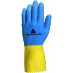 Duocolor 330 Double Dip Glove Blue/Yellow Size(8/9) M (Pk12)