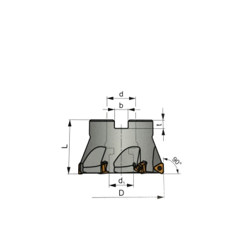 Dormer Pramet STN10 90º Face Mill ISO6462 DIN1830 Dormer Pramet STN10 90º Face Mill ISO6462 DIN1830